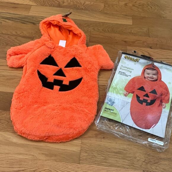 Pumpkin bunting Halloween costume size 0-6 months - Picture 1 of 6